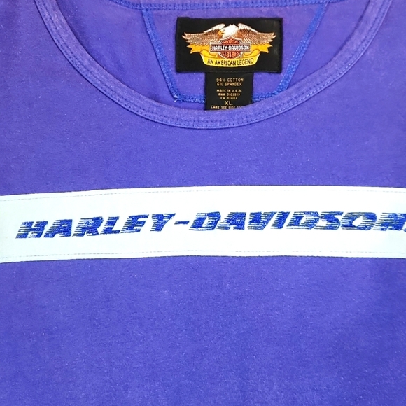 Vintage Harley-Davidson Scoopneck Longsleeve Shirt - Picture 3 of 6